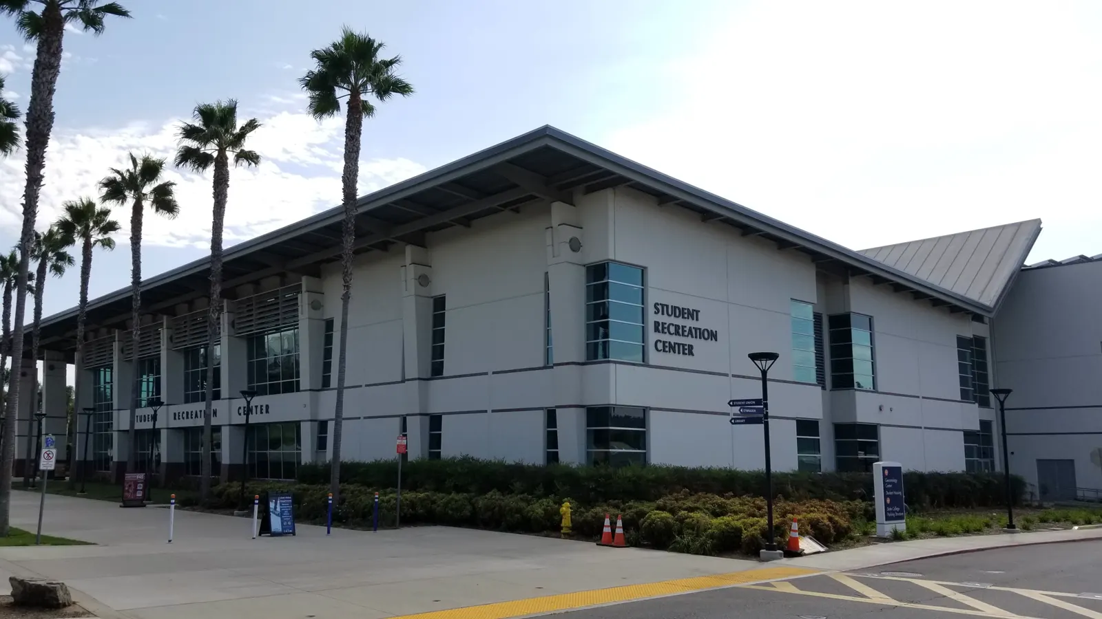 The Student Recreation Center on the Cal State Fullerton campus in Fullerton, California
