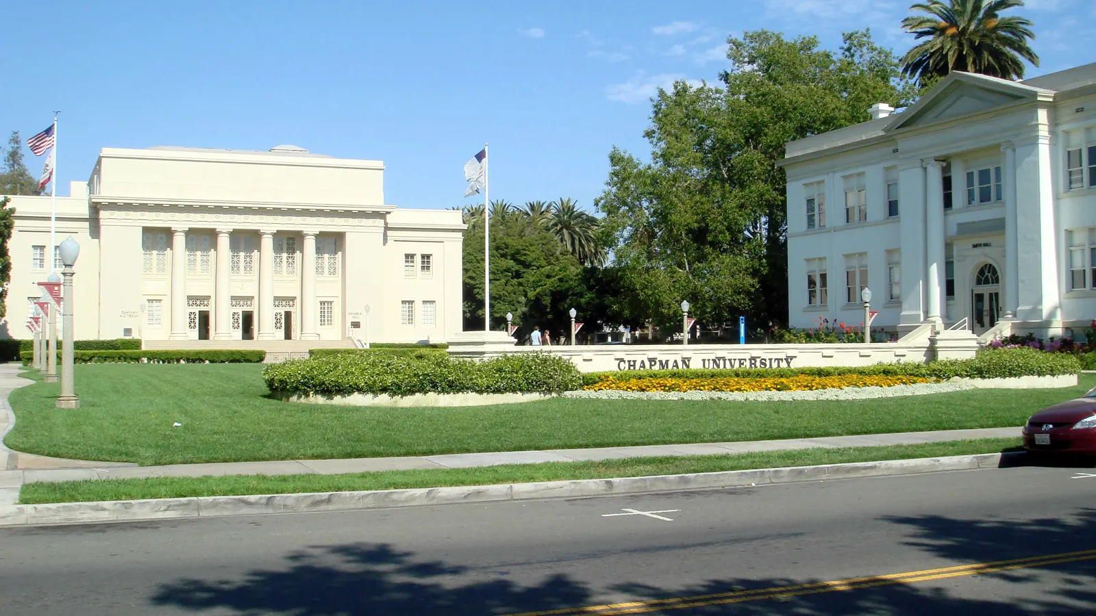 A building on the Chapman University campus in Orange, California