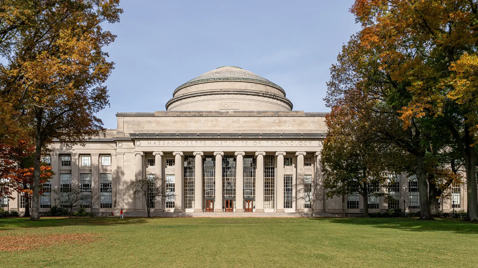 The domed Maclaurin Buildings at MIT in Cambridge, Massachusetts