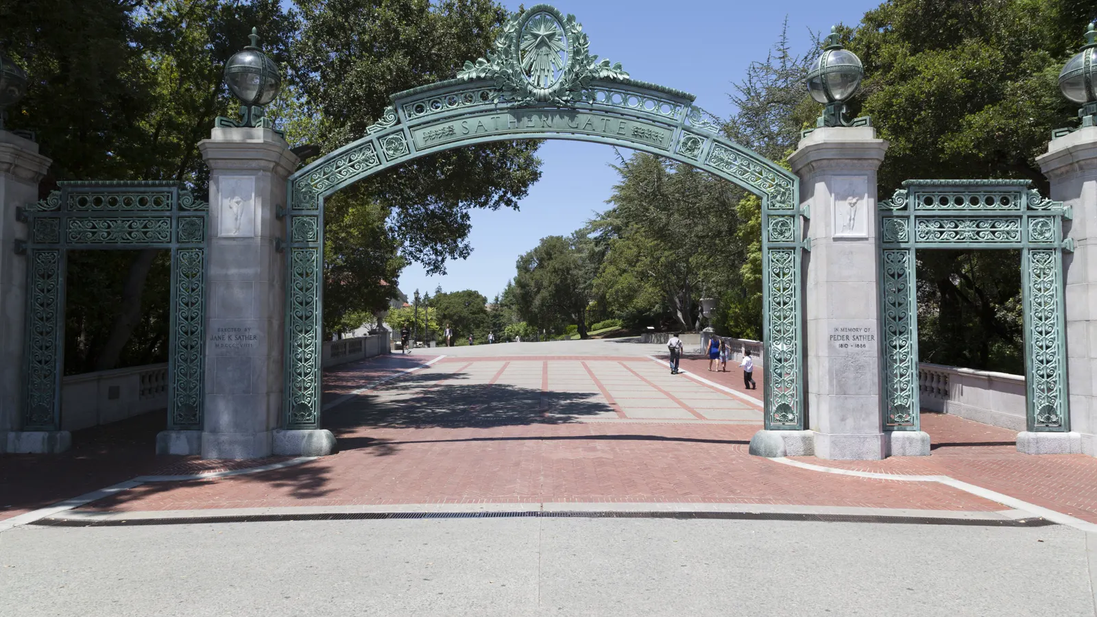 Sather Gate on the UC Berkeley campus in Berkeley, California