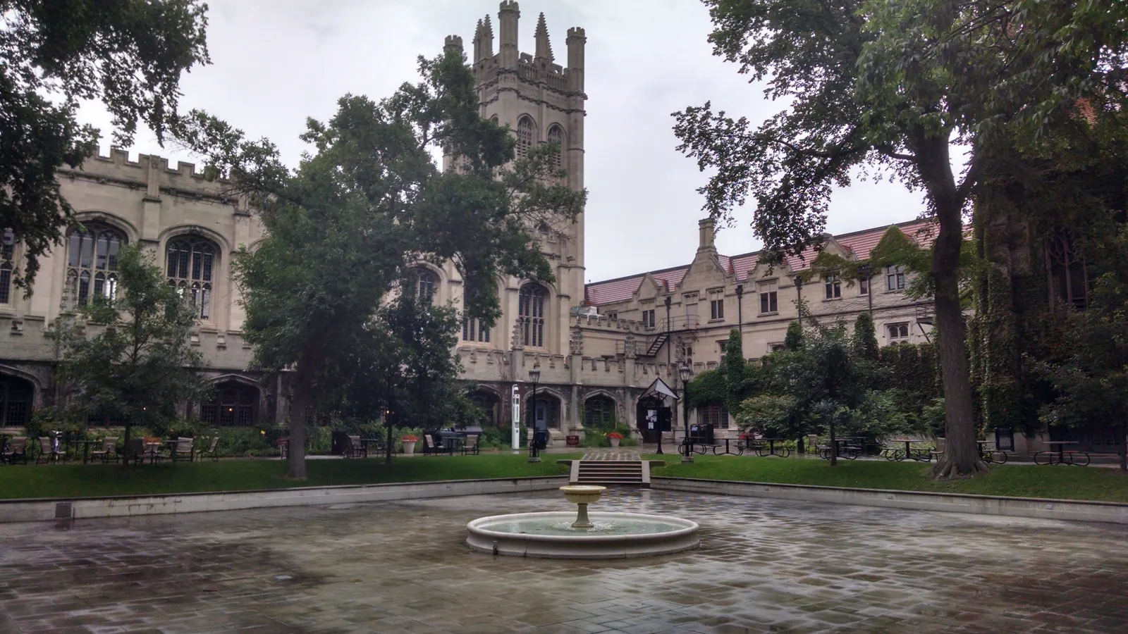 The Main Quadrangles at the University of Chicago in Hyde Park, Chicago, Illinois