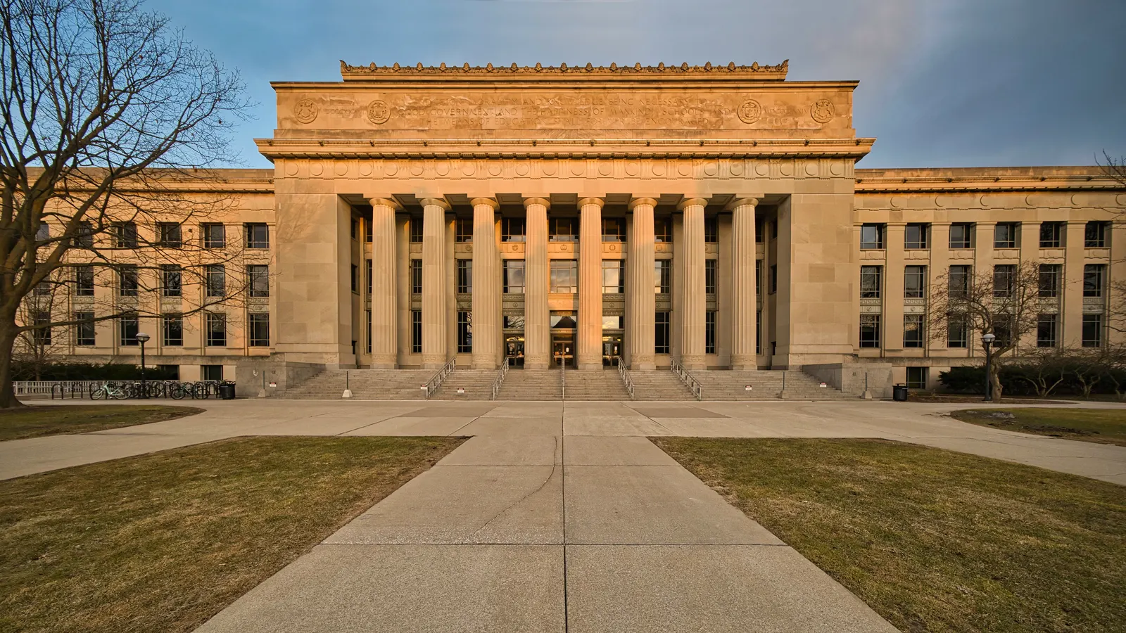 Angell Hall on the University of Michigan campus in Ann Arbor