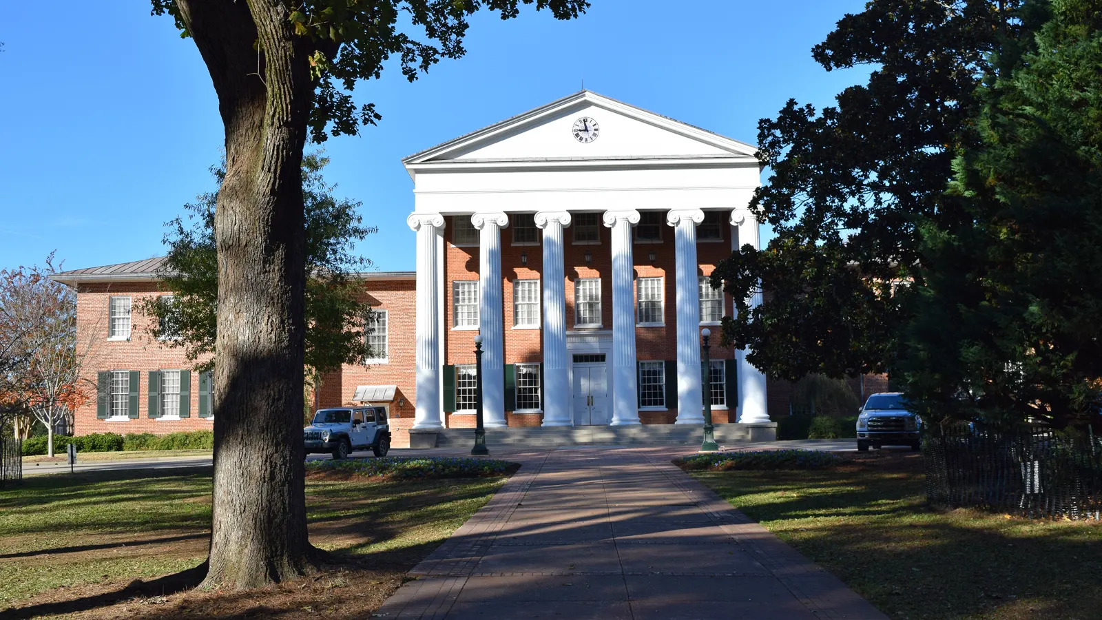 The Lyceum seen from the Circle at the University of Mississippi in Oxford, Mississippi